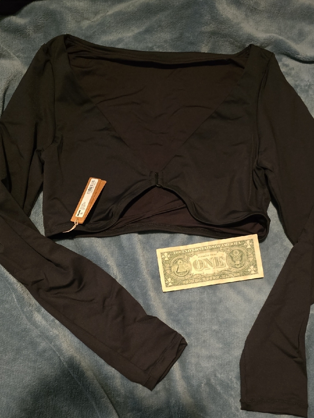 Skims Recycled Swim Shrug Black Onyx Large